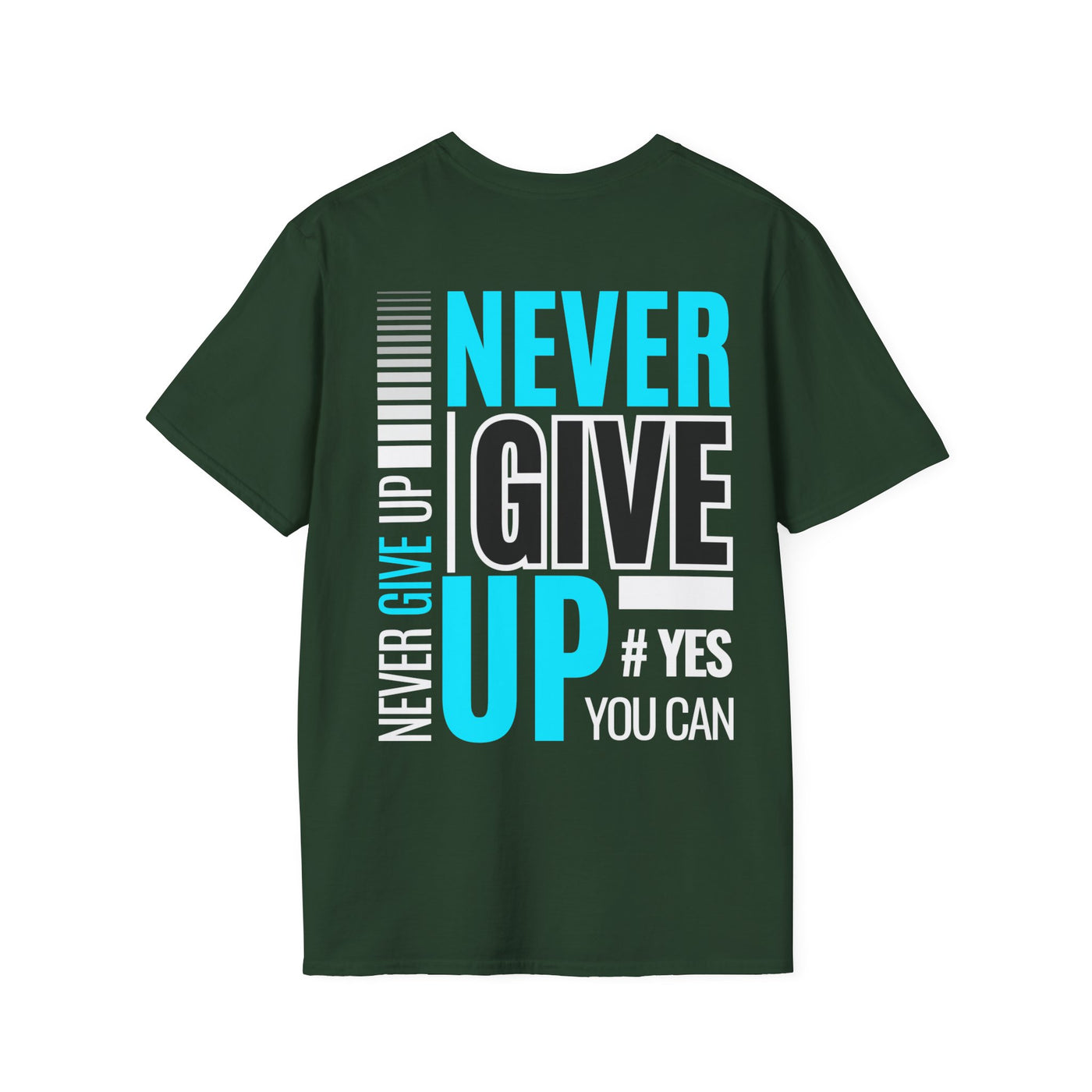 Unisex T-Shirt - Quit talking and start doing - Never give up...
