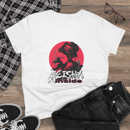 "Geisha Inside"Fleece Shirt, Cozy