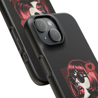 Retro Girl Snap Case Handyhülle