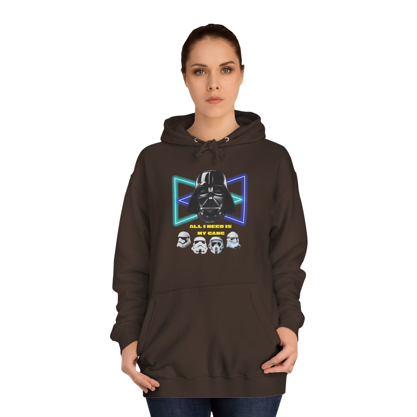 Star Wars unisex Hoodie - Darth Vader &amp; Stormtrooper Design All i need is my gang