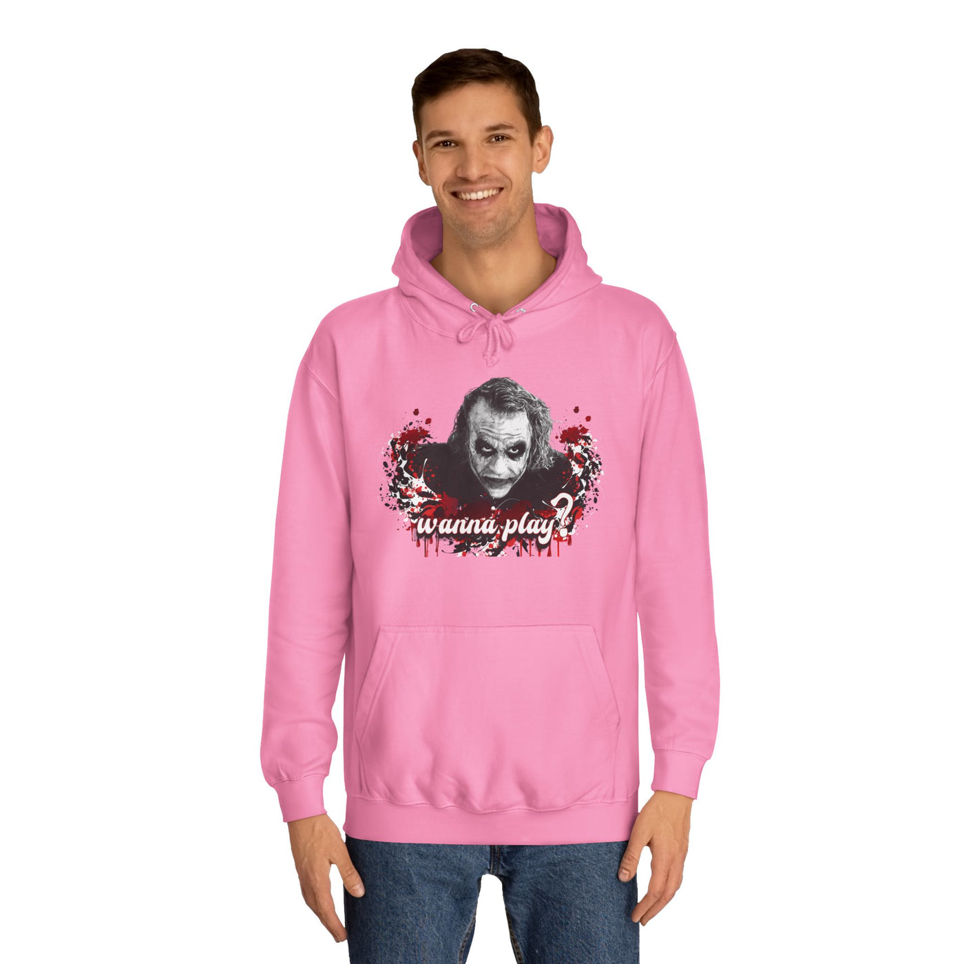 Joker "wanna play" college hoodie