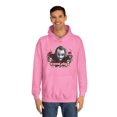 Joker "wanna play" college hoodie