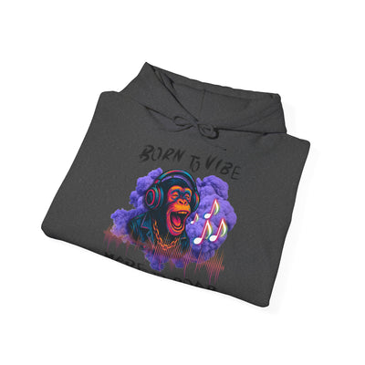 Born to Vibe Unisex Heavy Blend™ Hooded Sweatshirt - Made to Roar Monkey - Monkey 