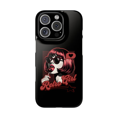 Retro Girl Snap Case Handyhülle