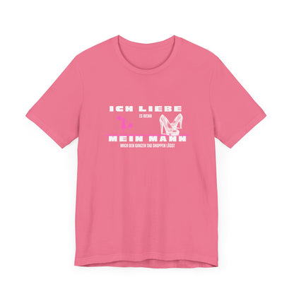 I Love My Husband "Shopping" Unisex Jersey Short Sleeve Tee