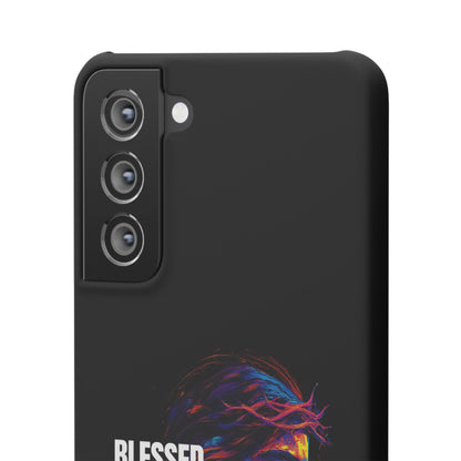 Blessed Saved Loved -  Snap Case Handyhülle - Jesus