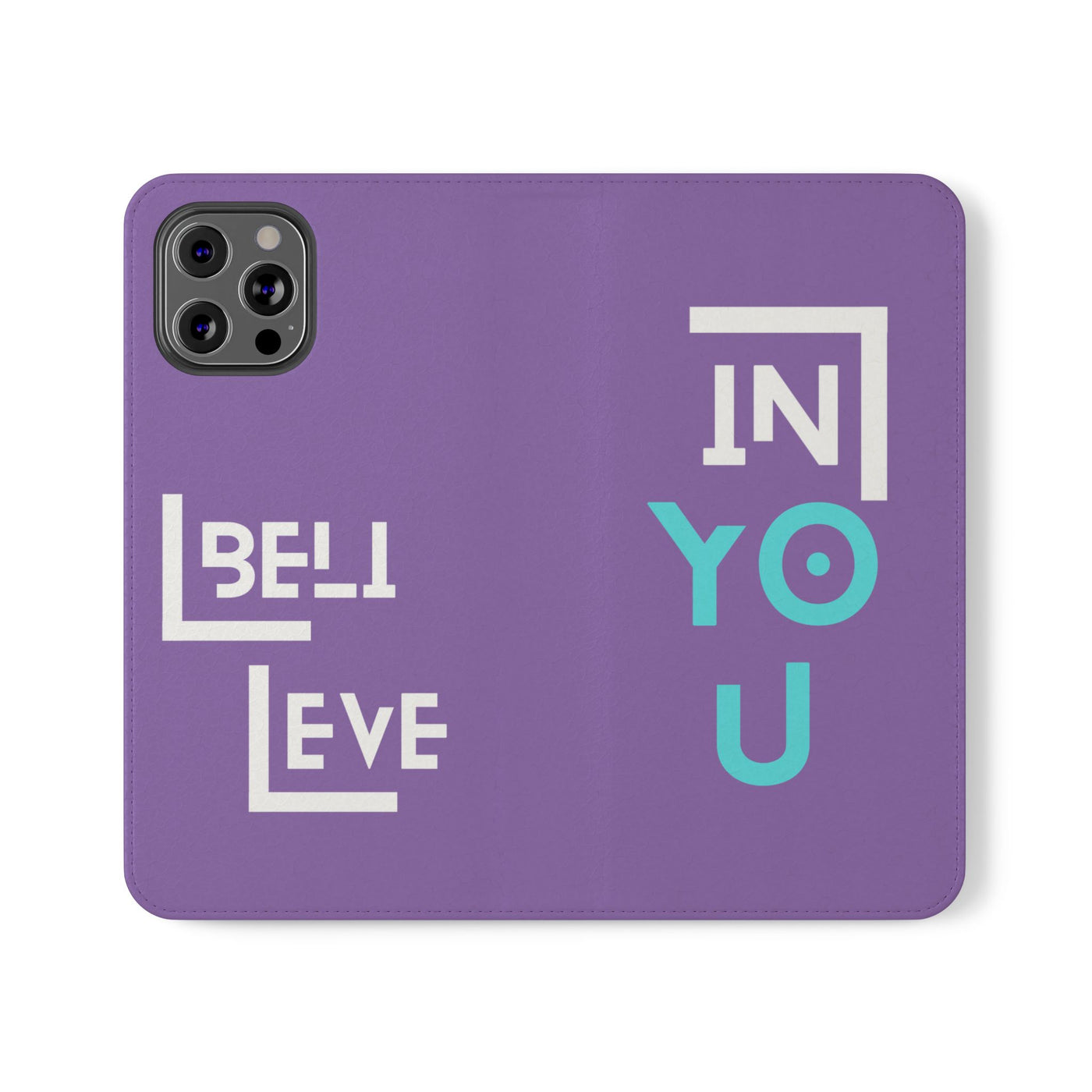 Handyhülle - inspirational Flip Case - 'Believe in You' Phone Cover