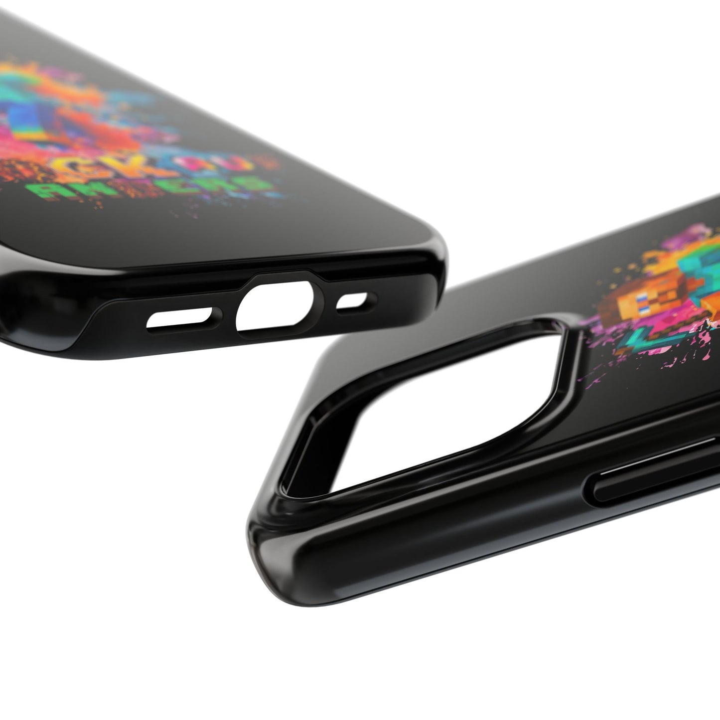 Minecraft Inspired Tough Phone Case - Handyhülle  "Bock auf anders" Colorful Gamer Design