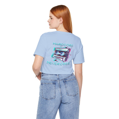 Techno - Hardcore Never Dies - Retro Graphic Tee, 90s Aesthetic Shirt unisex