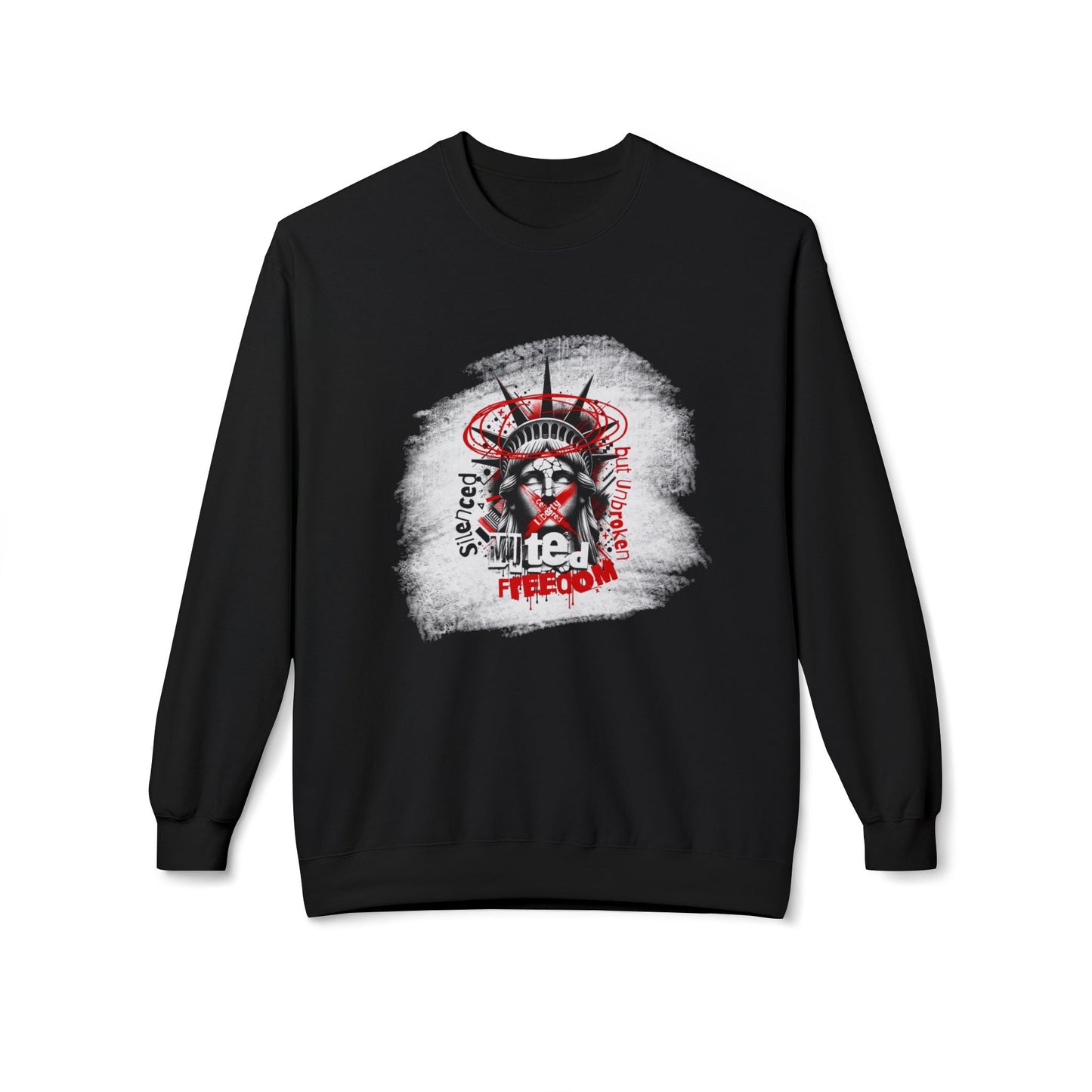Freedom Statement Sweatshirt - Freiheitstatue muted but not unbroken