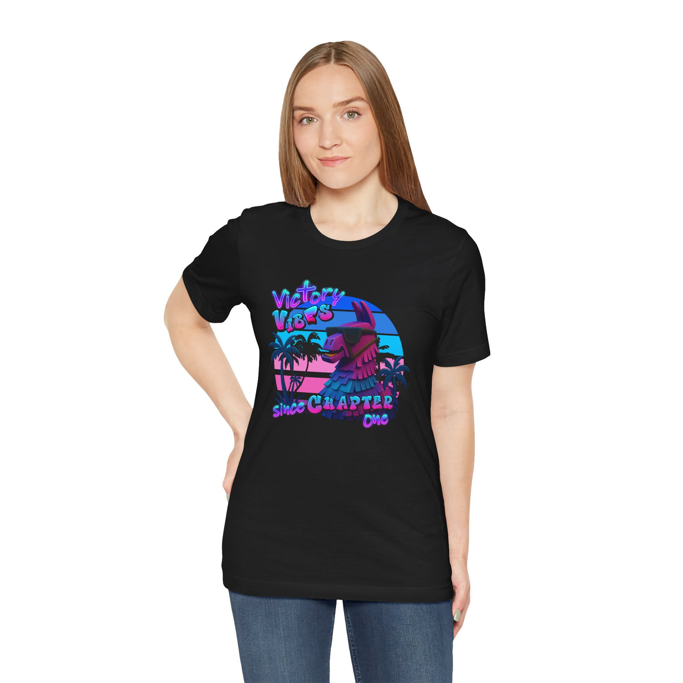 Retro Fortnite Vibe Unisex Short Sleeve Tee - 'Victory' Chapter One Graphic
