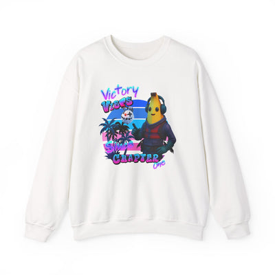 Victory Fortnite Vibes Banana Crewneck Sweatshirt - Unisex Heavy Blend