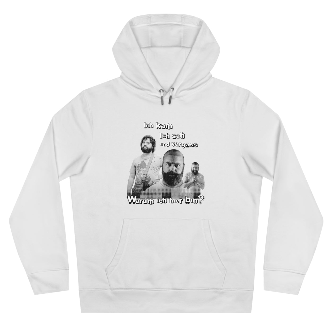 Hoodie Unisex Witz  Alan Garner– Ich kam ich sah und vergaß - Warum ich hier bin!