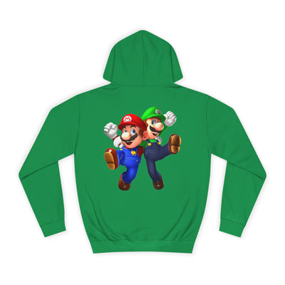 Super Bros College Hoodie, Unisex Gaming Hoodie