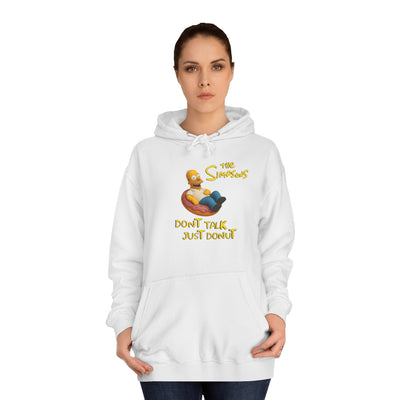 Funny Donut Lover Hoodie, Unisex College Hoodie, The Simpsons