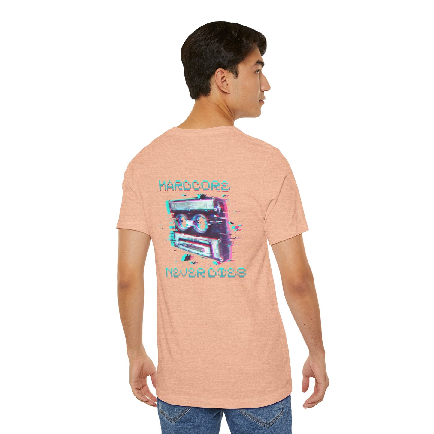 Techno - Hardcore Never Dies - Retro Graphic Tee, 90s Aesthetic Shirt unisex