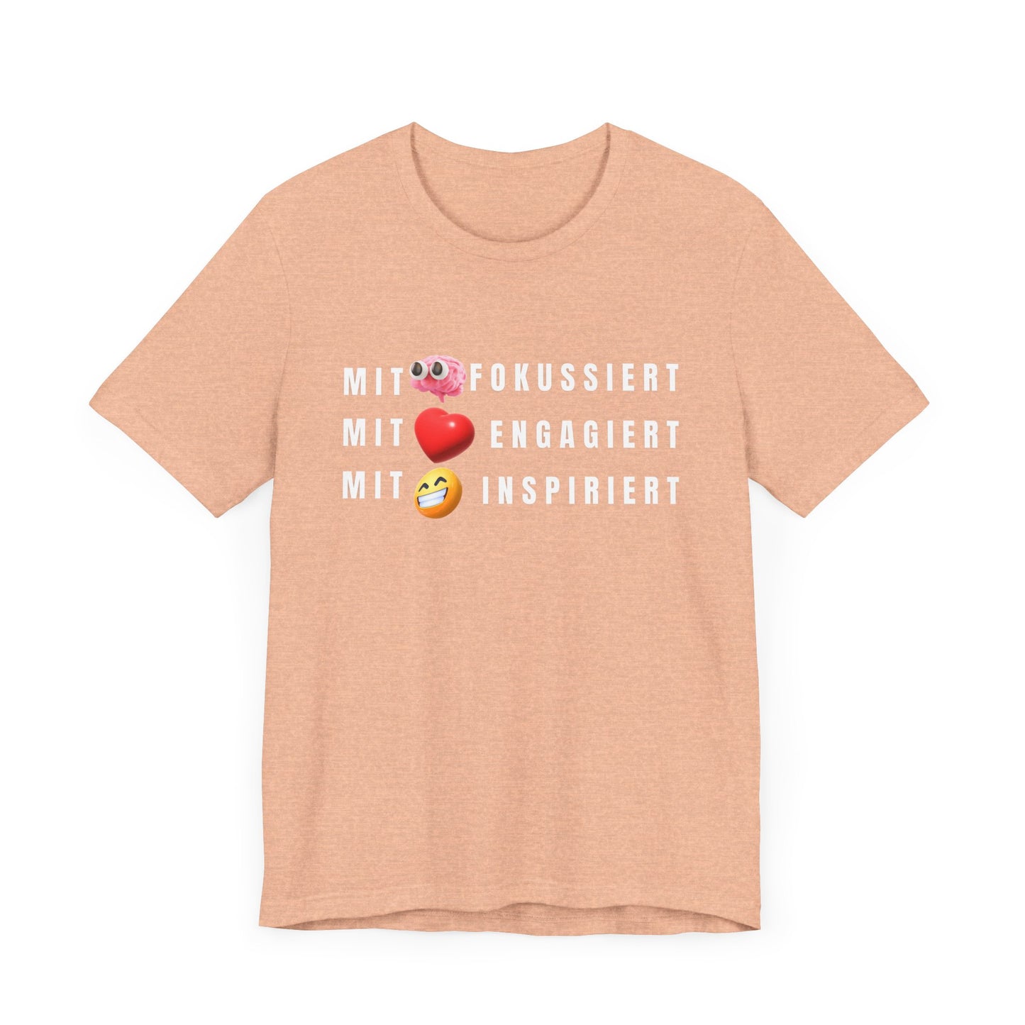Inspirational Emoji T-Shirt Herz - Hirn - Humor - Heart - Mind - Humor