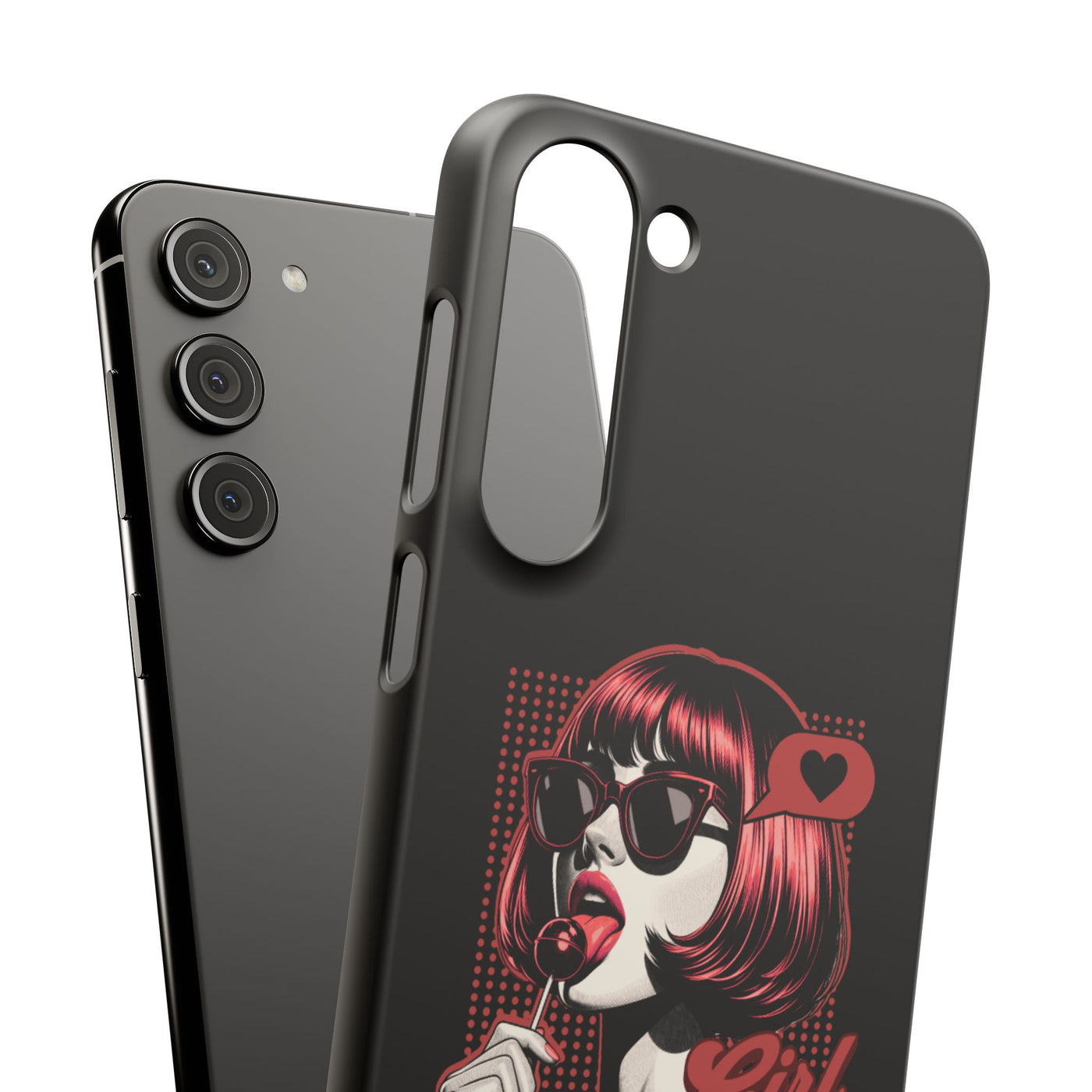 Retro Girl Snap Case Handyhülle