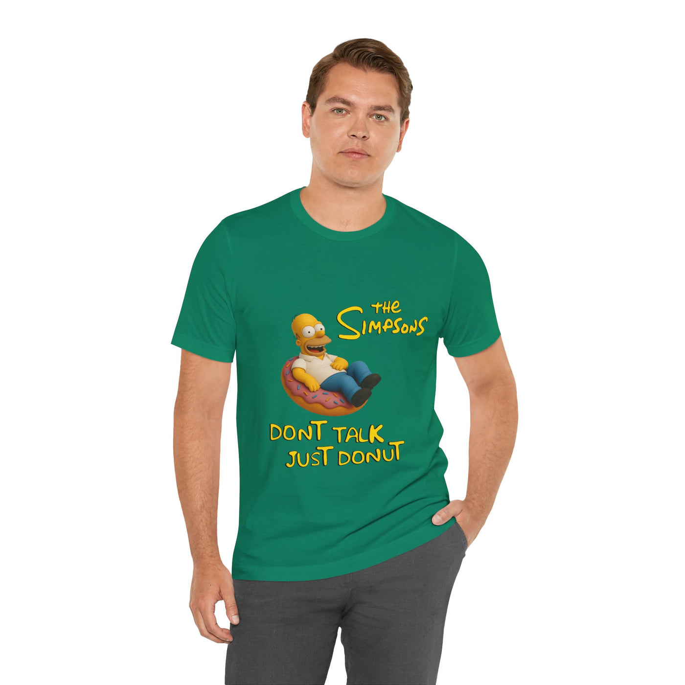 The Simpsons Donut Lover Tee - Funny Graphic T-Shirt -unisex