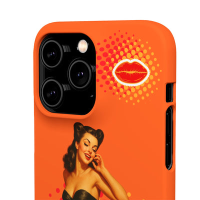 Retro Pin-Up - Handyhülle - Snap Case - Bold 'Wow' Design