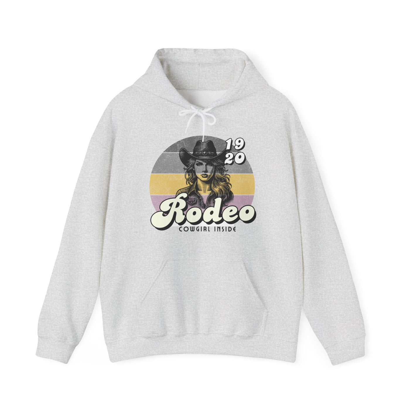 Rodeo Cowgirl Hooded HOODIE - Unisex Heavy Blend™ - Retro Style