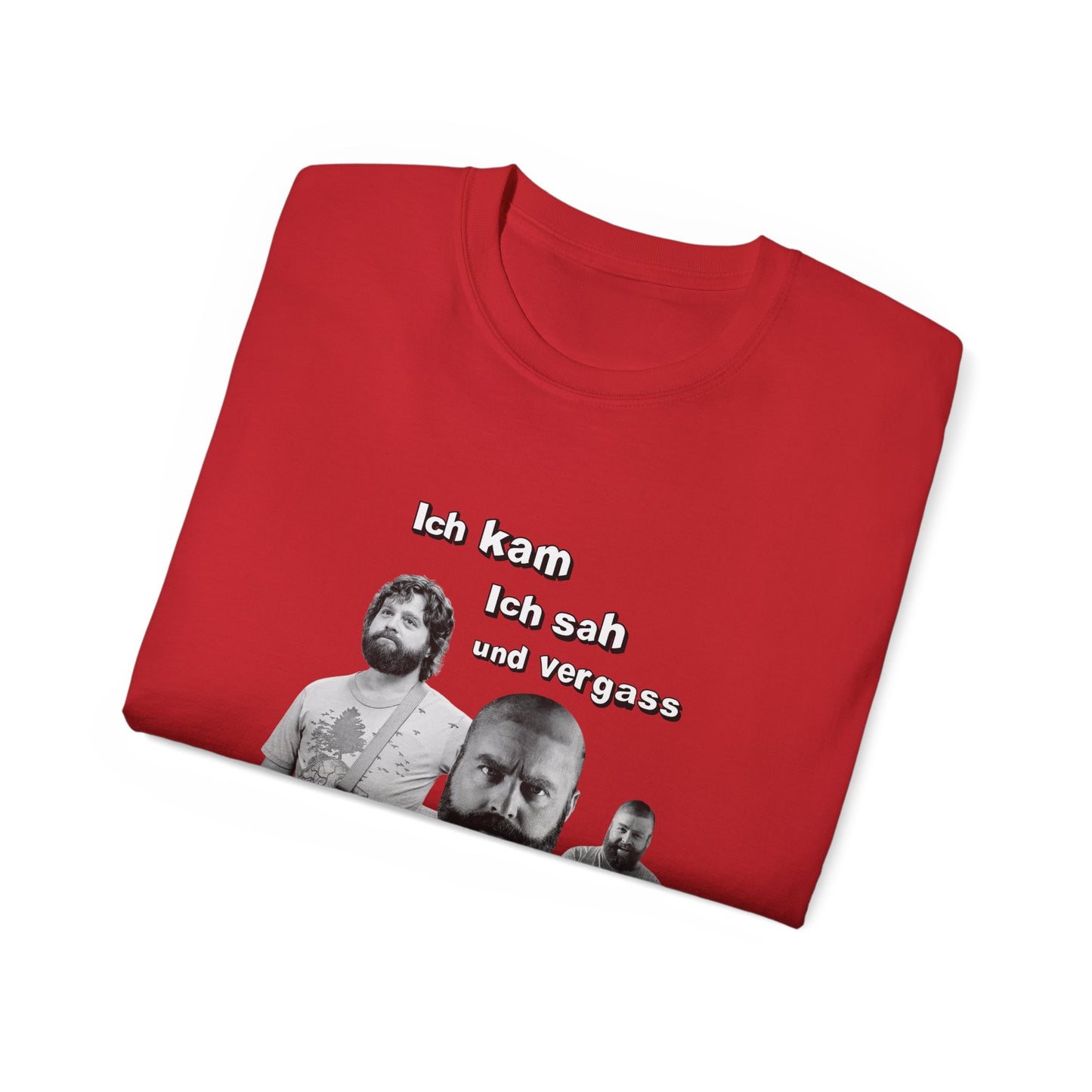 T ShirtUnisex Witz  Alan Garner– Ich kam ich sah und vergaß - Warum ich hier bin!