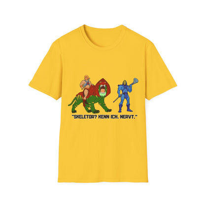 He-Man Retro Graphic Tee, Unisex Softstyle Shirt for Fans, Vintage Cartoon Apparel, Gift for Geeks, Nostalgic T-Shirt