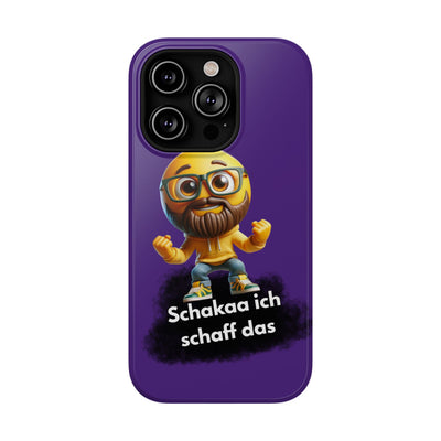 Motivational Impact-Resistant Phone Case - "Schakaa ich schaff das"