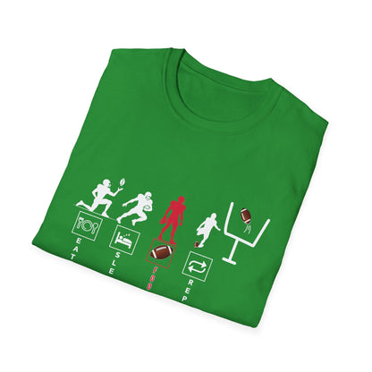 Football Life Unisex T-Shirt - Eat, Sleep, Football, Repeat