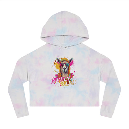 Urban Wilds Crop Hoodie - Colorful Graffiti Inspired Design