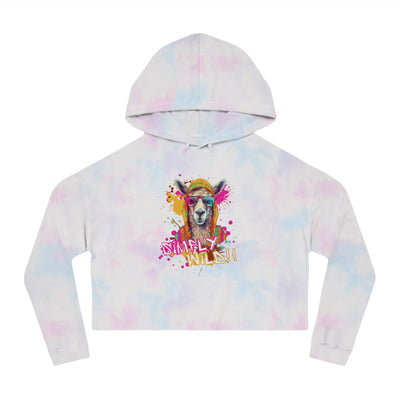 Urban Wilds Crop Hoodie - Colorful Graffiti Inspired Design