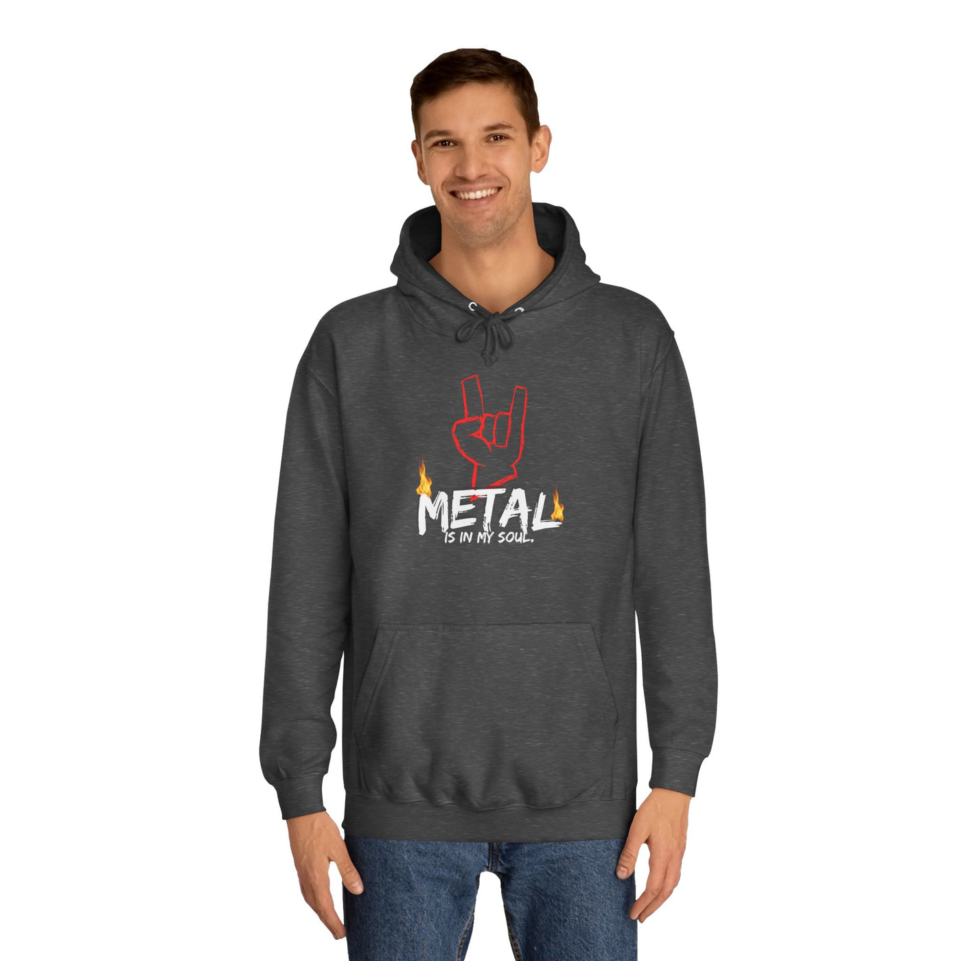 "Metal" Music Unisex College Hoodie