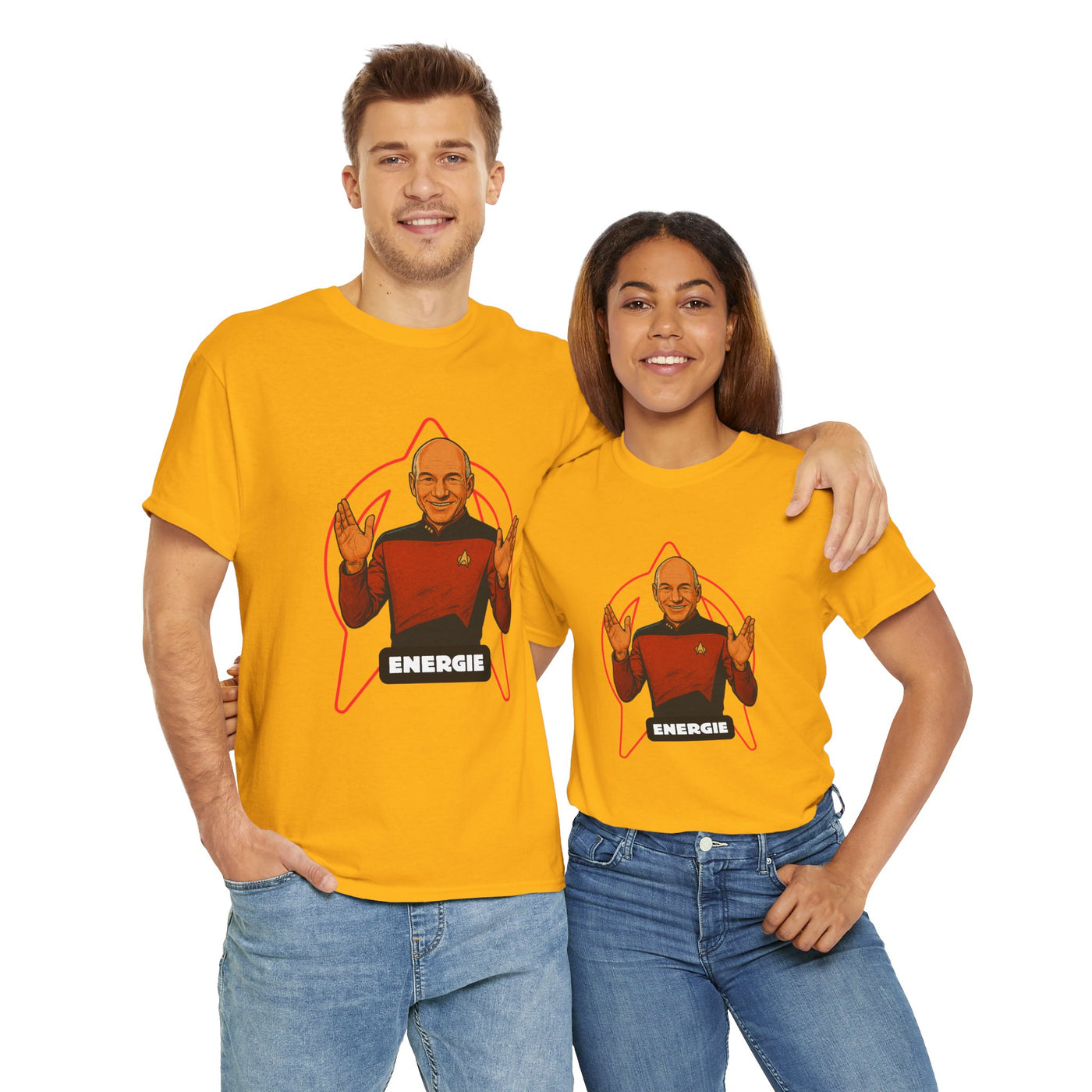 Energie Unisex Heavy Cotton Tee - Perfect for Sci-Fi Fans and Casual Wear