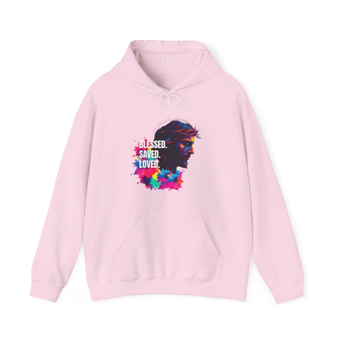 Jesus bunt - Blessed- saved- loved