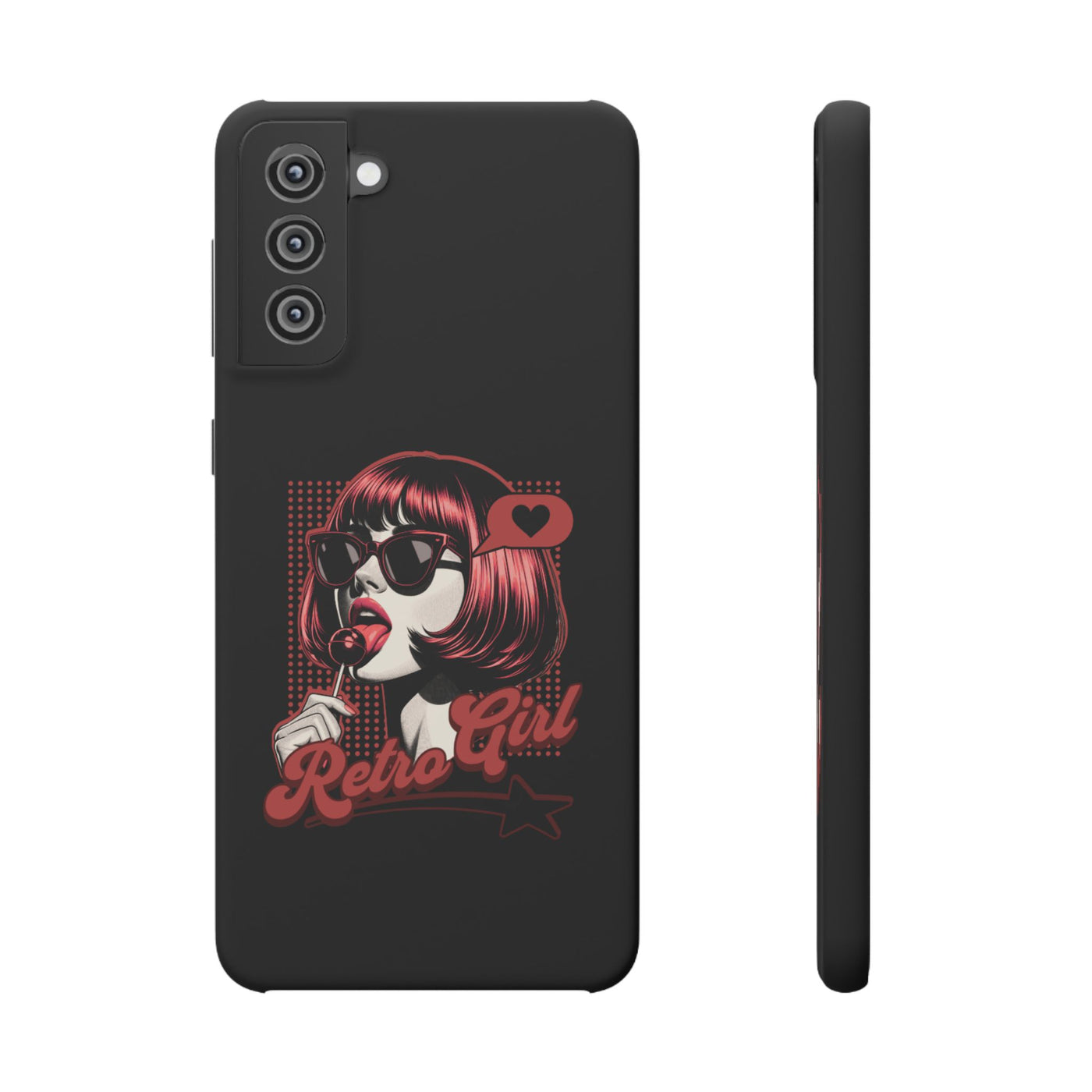 Retro Girl Snap Case Handyhülle