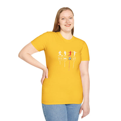 Fußball - Soccer Life Unisex T-Shirt - Eat, Sleep, Fußball, Repeat
