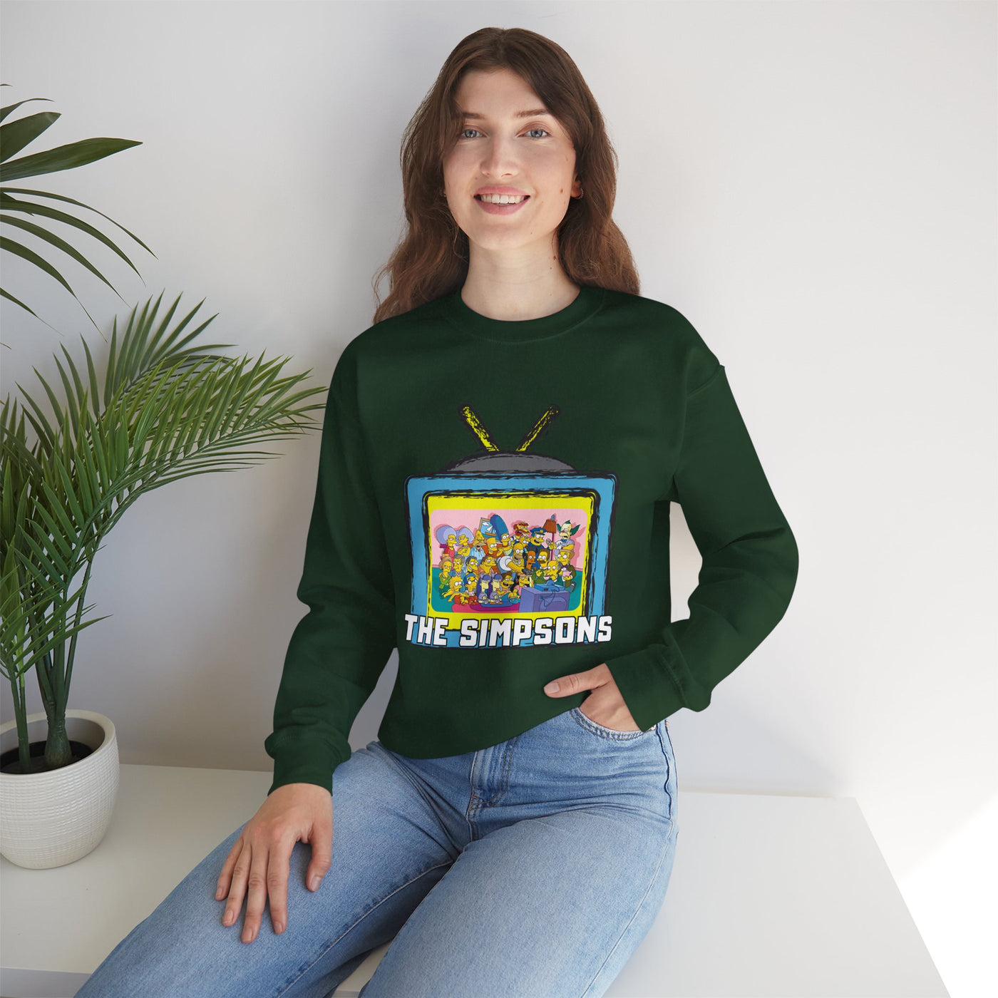 The Simpsons Unisex Heavy Cotton Sweatshirt