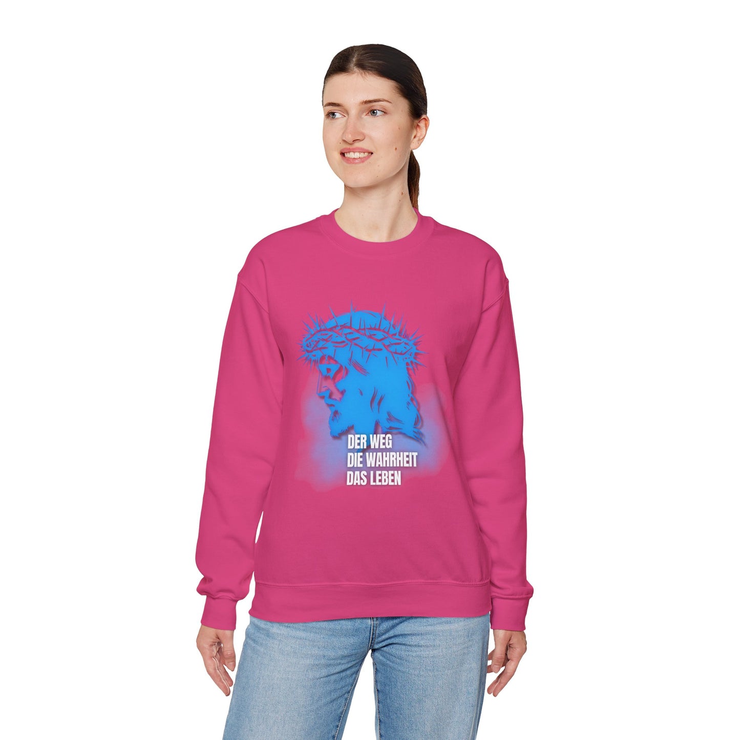 Sweatshirt Jesus "Der Weg - Die Wahrheit - Das Leben"