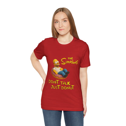 The Simpsons Donut Lover Tee - Funny Graphic T-Shirt -unisex