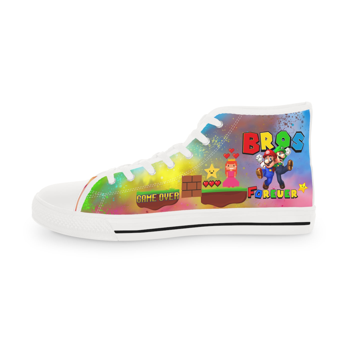Super Gaming High Top Sneakers, Retro Gaming Sneakers