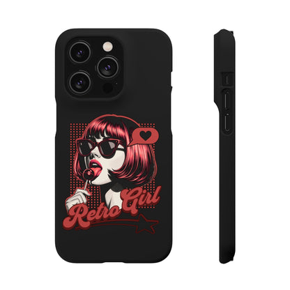 Retro Girl Snap Case Handyhülle