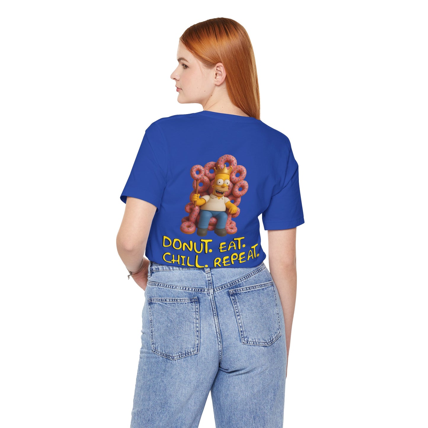 The Simpsons Donut Lover Tee - Funny Graphic T-Shirt -unisex