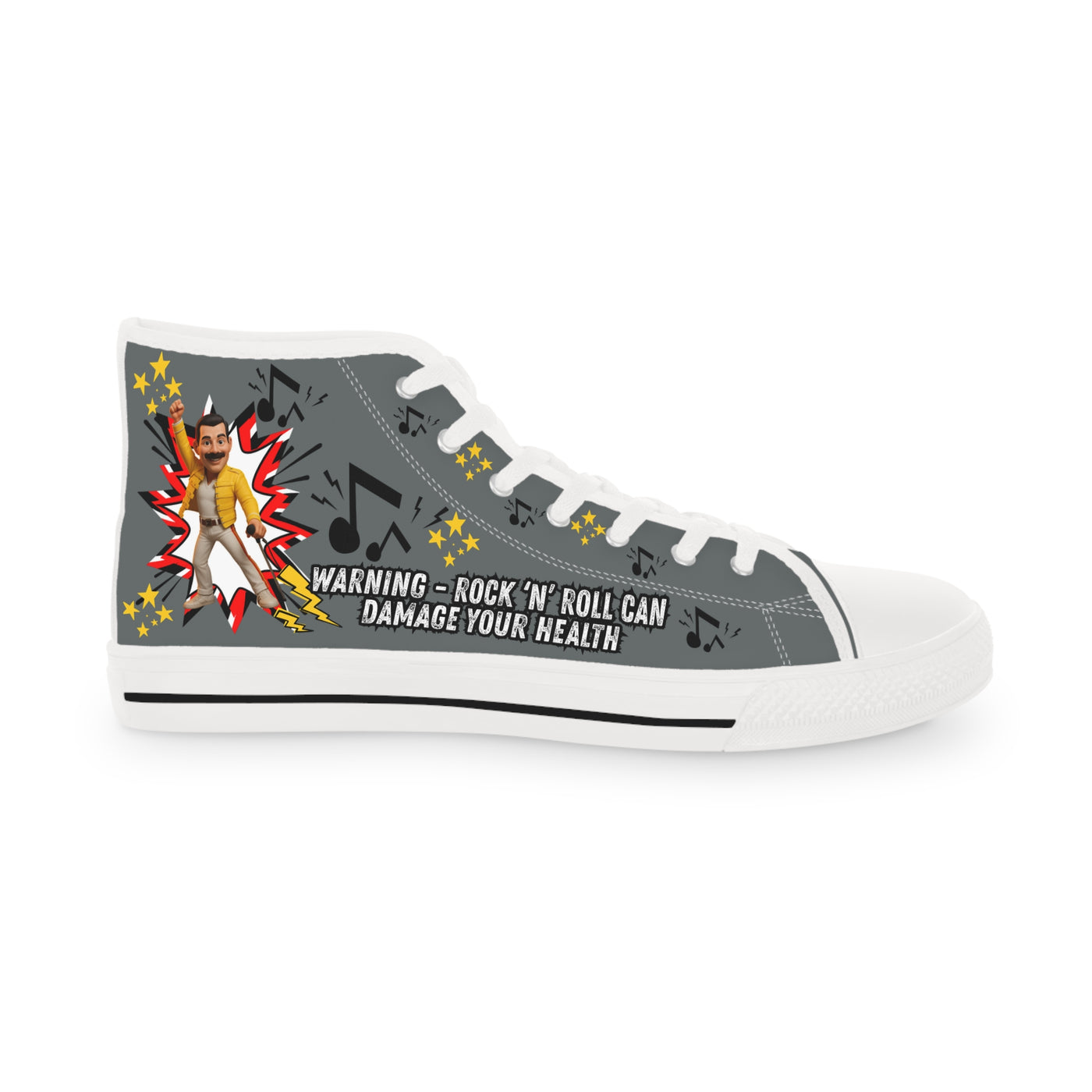 Rock 'n' Roll Freddie High Top Sneakers - Funky Music-