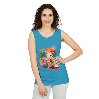Retro Summer Vibes Tank Top Here comes the sun