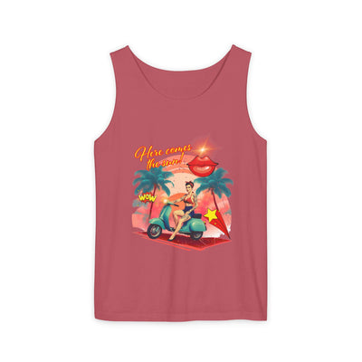 Retro Summer Vibes Tank Top Here comes the sun
