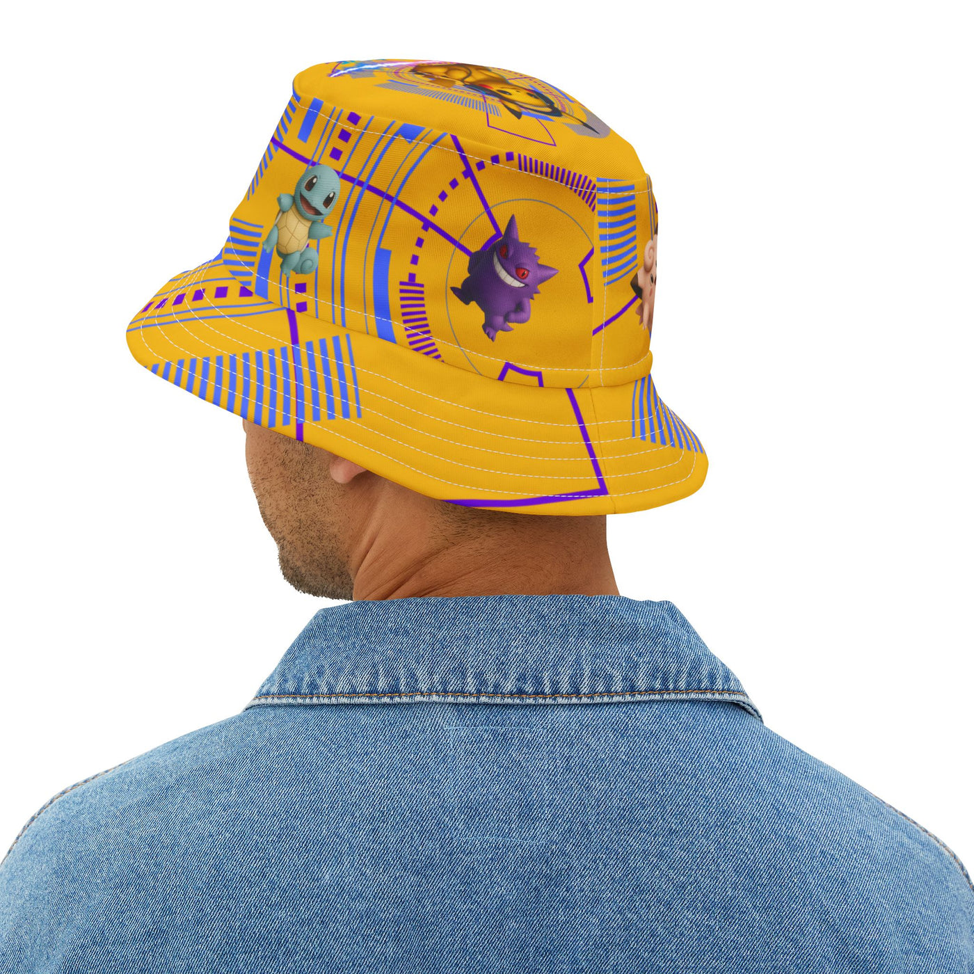 Colorful Pokemon Bucket Hat for Kids & Adults, Perfect for Summer Festivals
