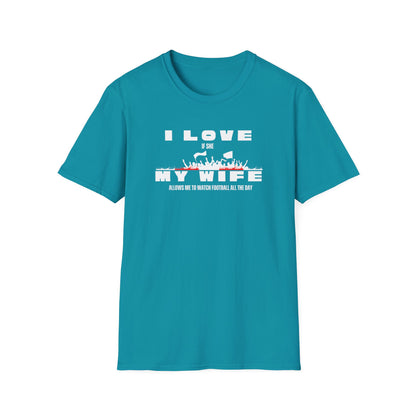 Minimalist Red Graphic Unisex T-Shirt - I love my wife