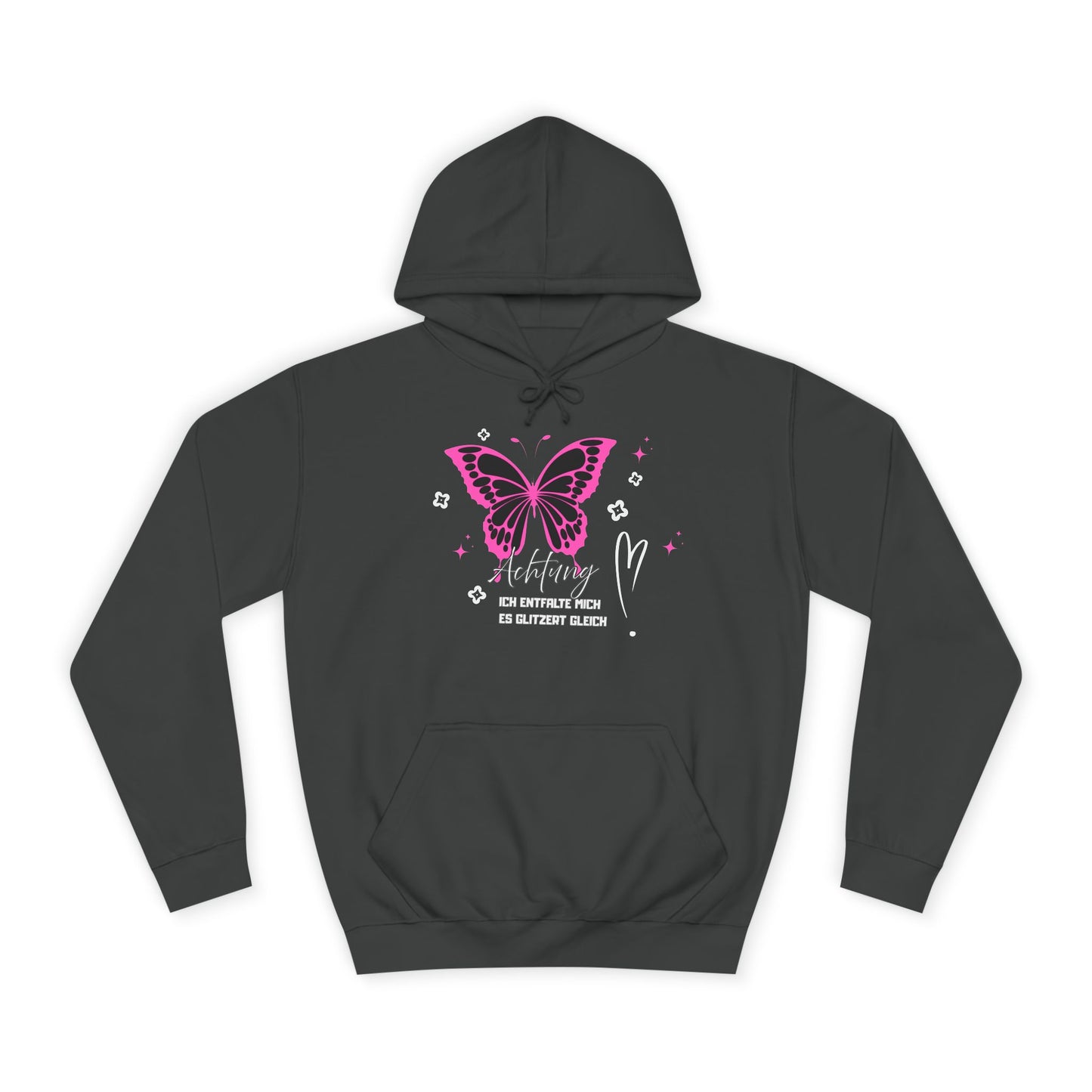 Hoodie Achtung ich entfalte mich - es glitzert gleich