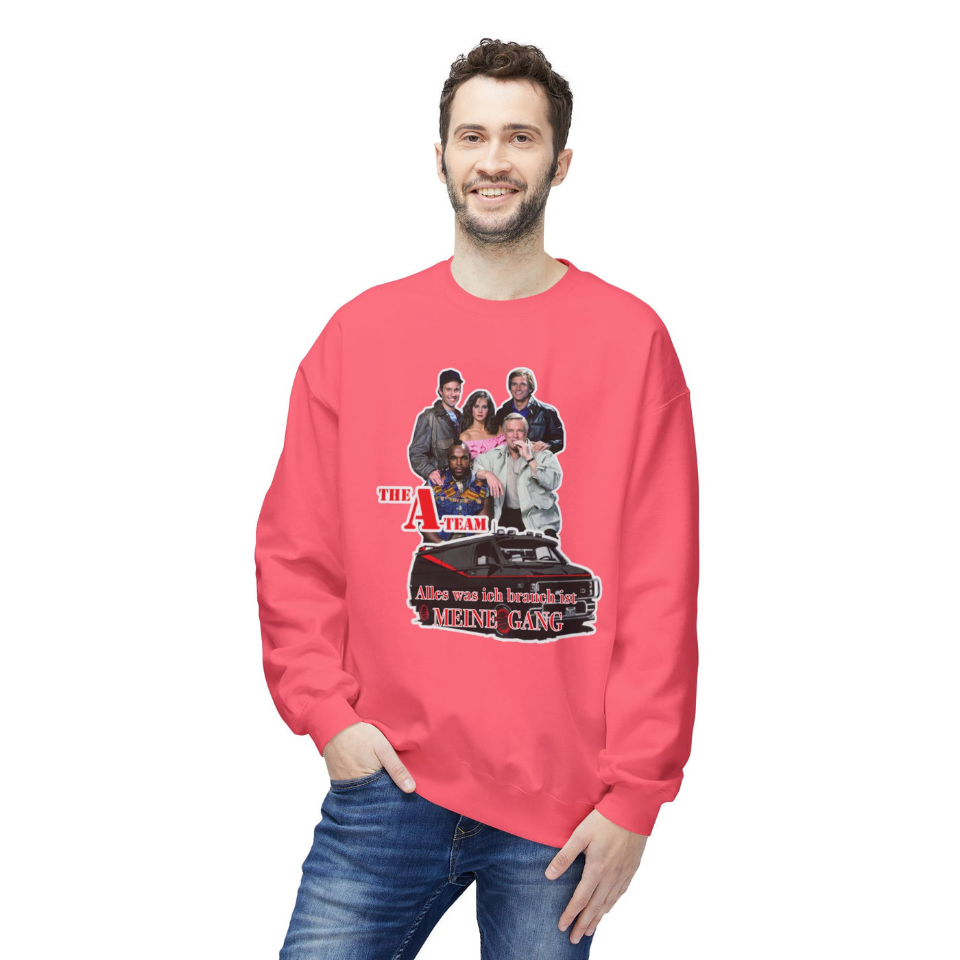 Unisex A-Team Fleece Crewneck Sweatshirt - Retro TV Show Inspired Apparel