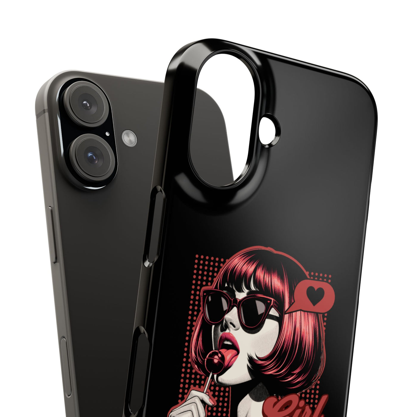 Retro Girl Snap Case Handyhülle